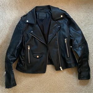 Jacket, Faux Leather Moto • Motorcycle • Biker